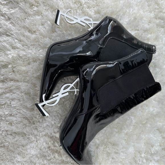 Yves Saint Laurent Shoes - YSL Booties(black) . Size 38 1/2
